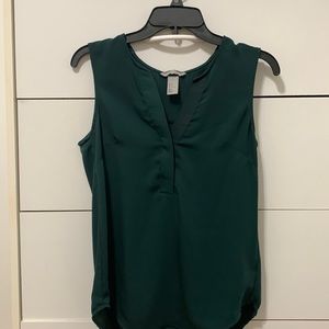 Emerald green blouse perfect for the office!